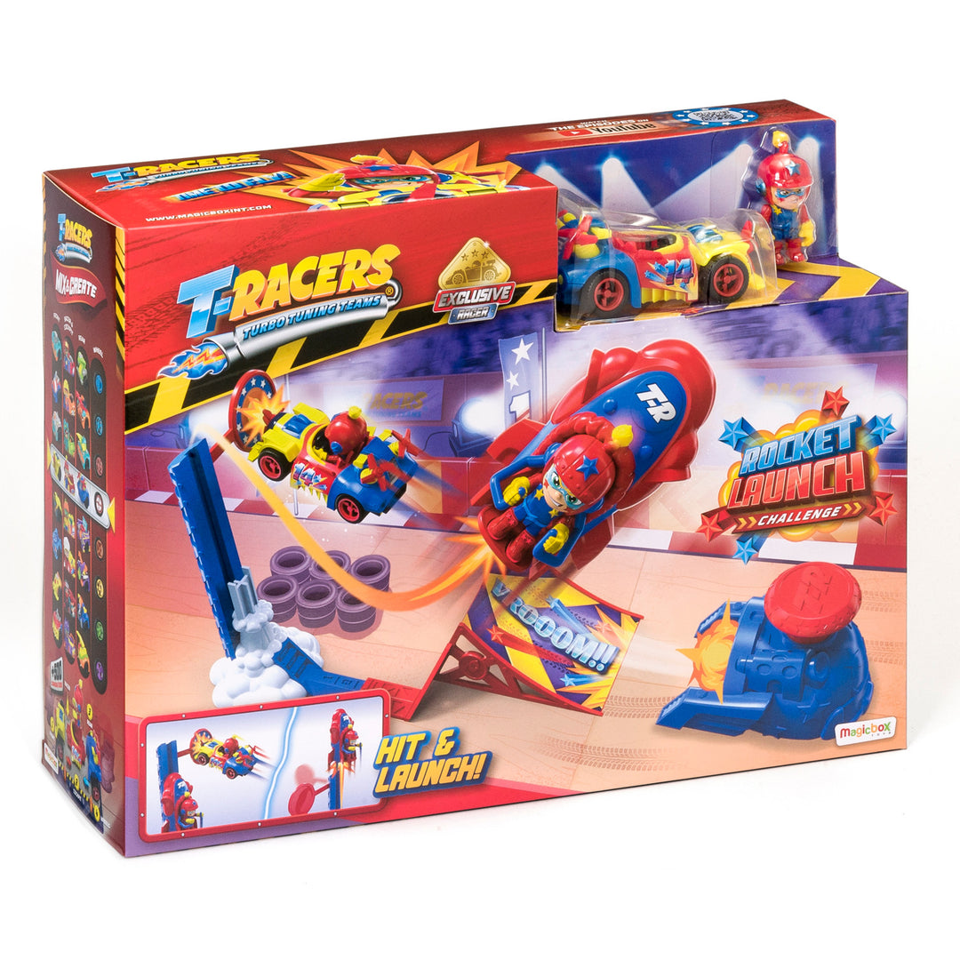 Vehículo exclusivo T-Racers Rocket Launch Playset