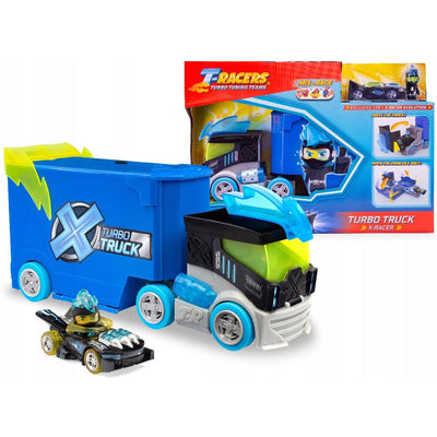 T-Racers X-Racer Turbo Truck Playset Voertuig Bestuurder Auto Vrachtwagen Beeldje