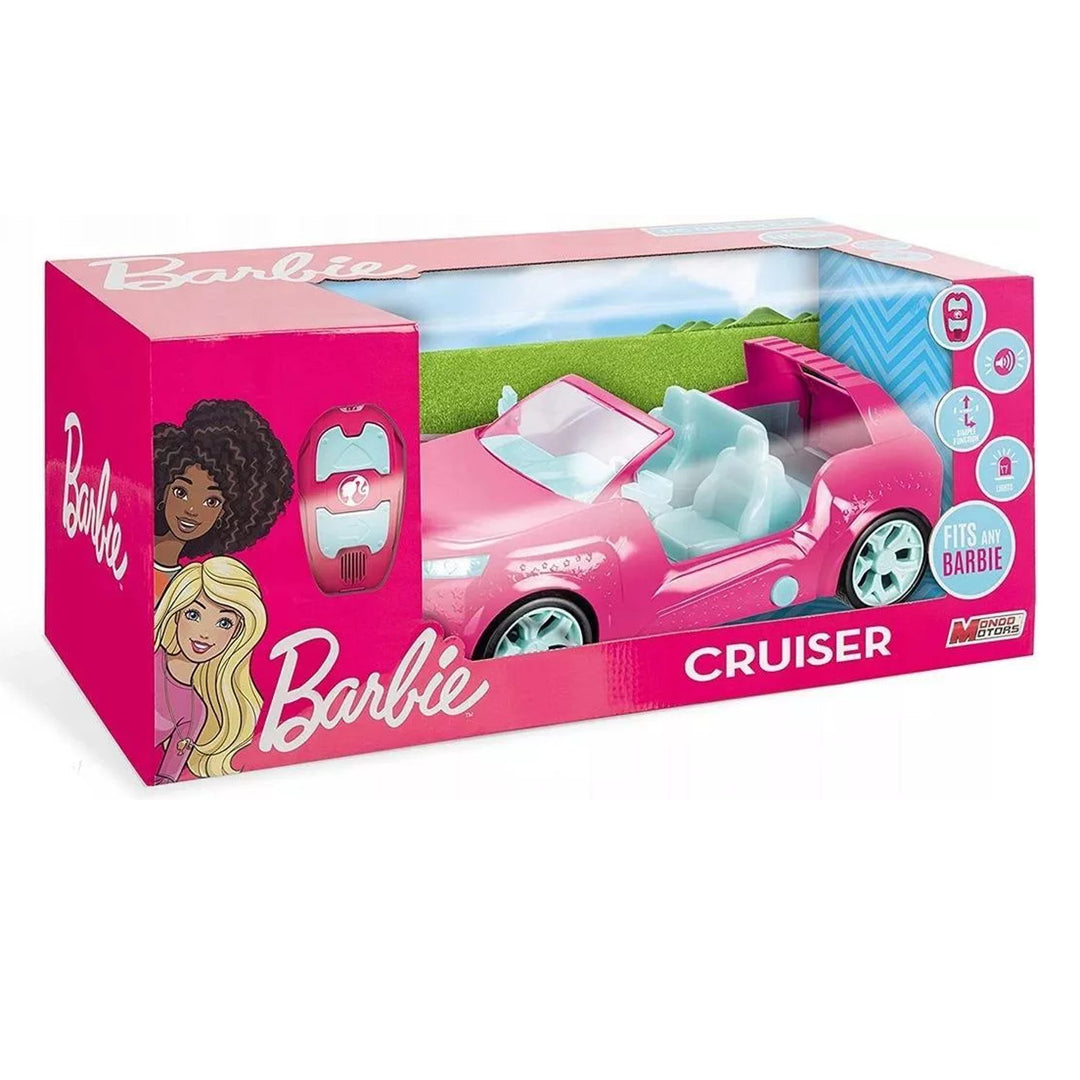 Barbie Pink Remote Controlled Cruiser SUV 8 km/h Sounds Car up to 4 Dolls