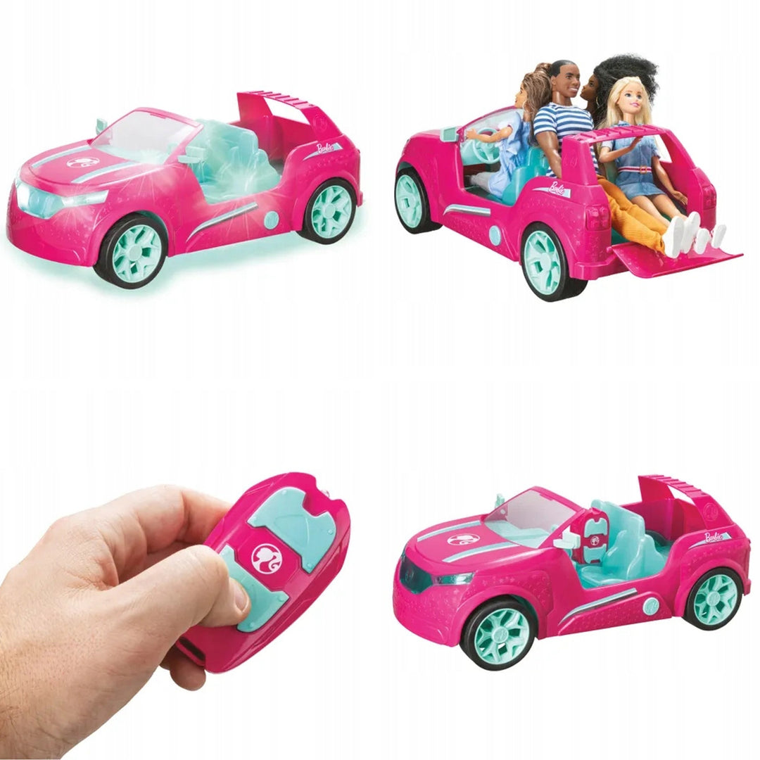 Ensemble SUV Barbie rose voiture avec télécommande Mondo Motors