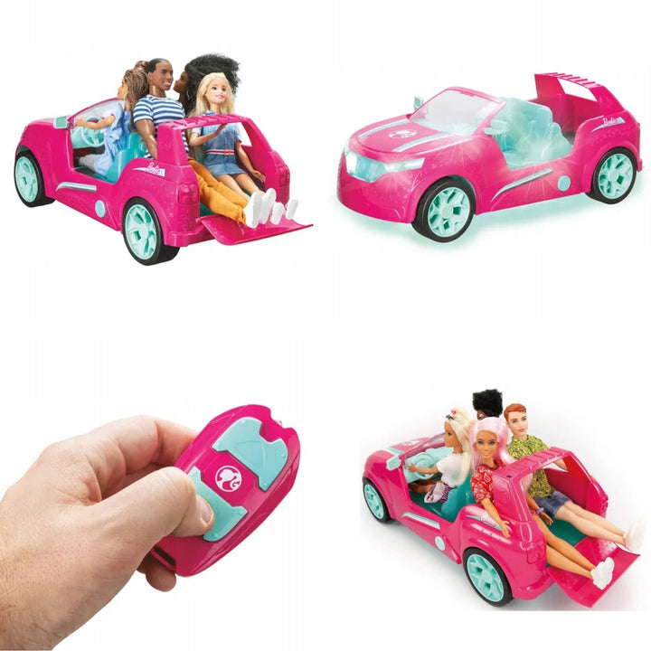 Barbie Pink Remote Controlled Cruiser SUV 8 km/h Sounds Car up to 4 Dolls