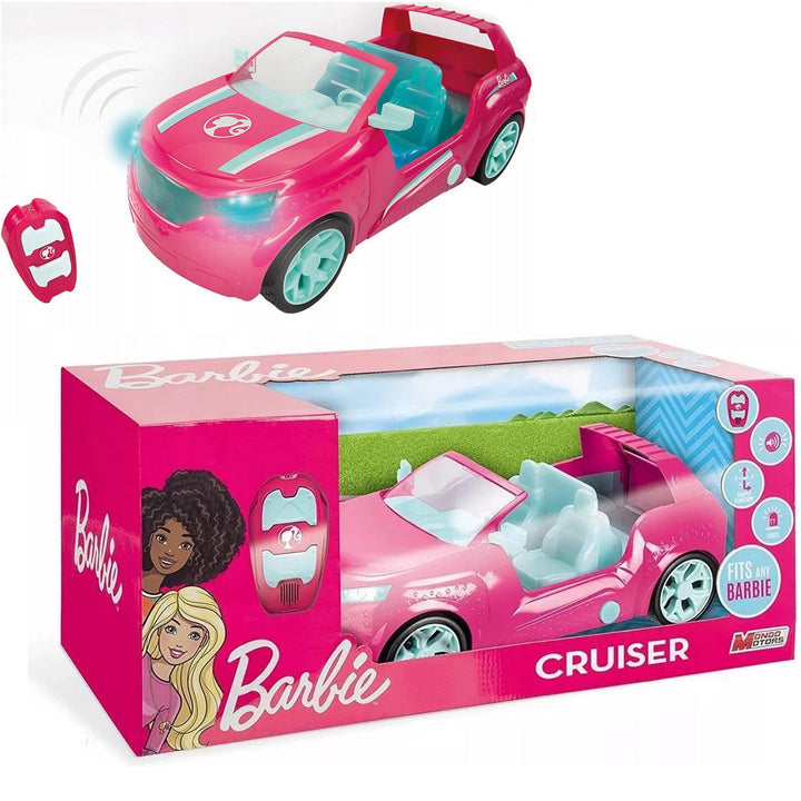 Ensemble SUV Barbie rose voiture avec télécommande Mondo Motors