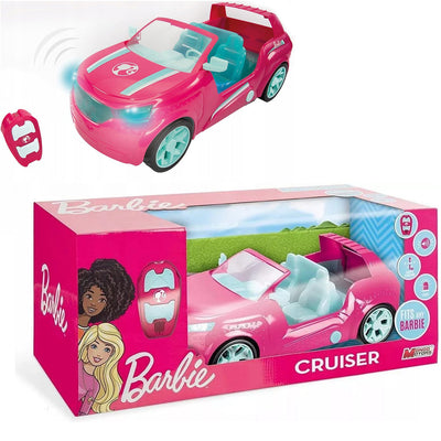 Barbie Coche todoterreno con control remoto, color rosa, 8 km/h, sonido, hasta 4 muñecas
