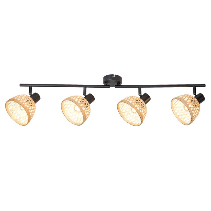 Rattan Wall Lamp E14 15W Spotlight Industrial Style IP20