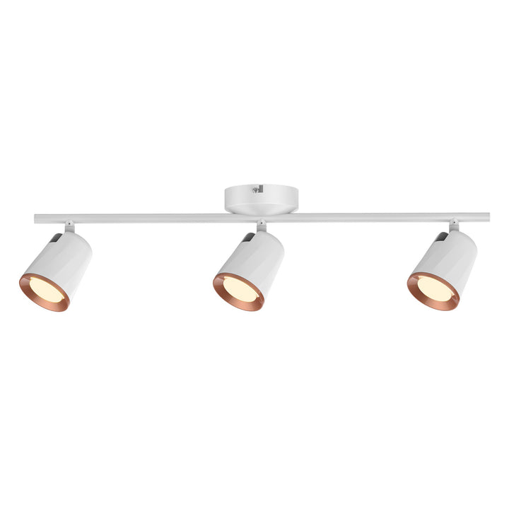 Rabalux Solange Ceiling Spotlight 18W with 3 Lights White & Rose Gold Elegant Adjustable