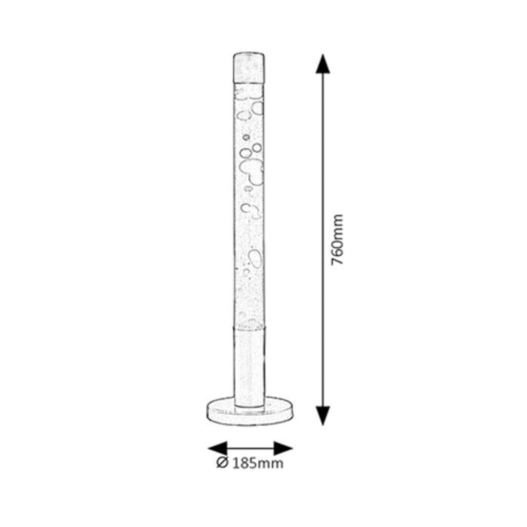 Rabalux - lavalamp - Decoratieve lamp Dovce - E14 40W - Rood-Geel