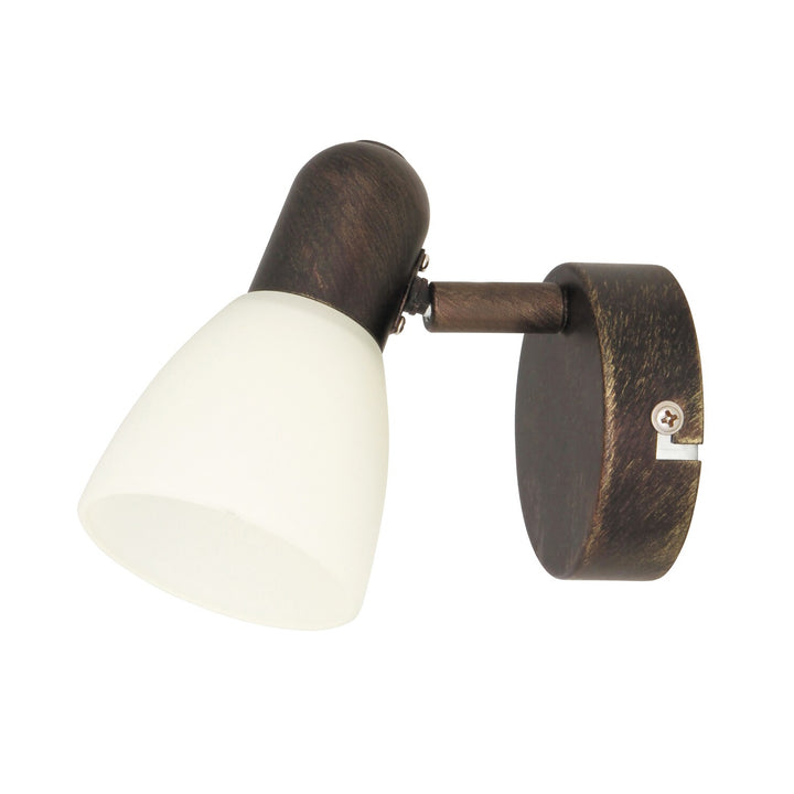 Rabalux - Wandlamp - Soma spot E14 1x40W - Antiek bruin en crème