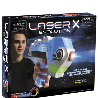 Laser X Evolution Blaster Laser Tag Gaming Juego de entrenamiento en inglés 80 m