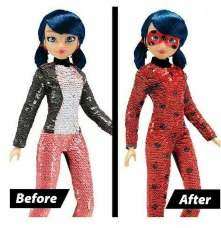 Poupée Lady Bug - Miraculous - Fashion Flip Marinette