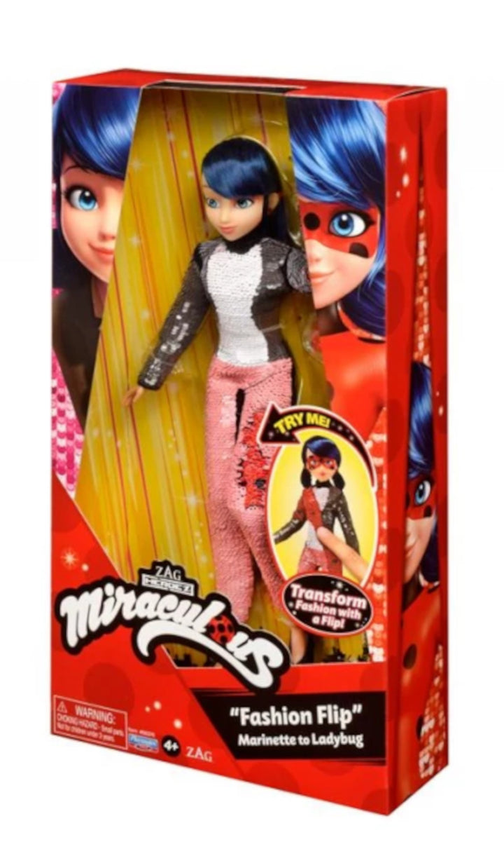 Poupée Lady Bug - Miraculous - Fashion Flip Marinette