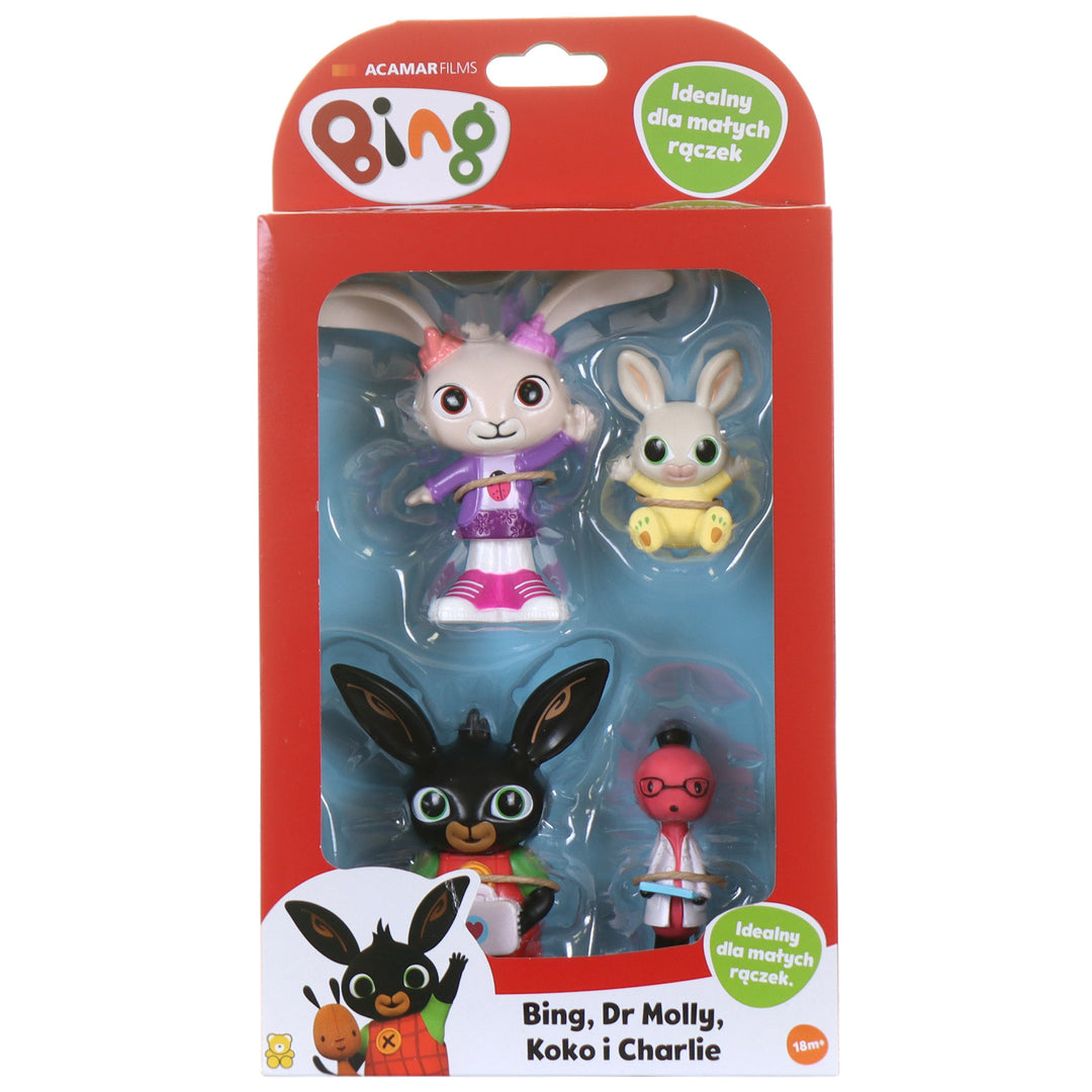 Bing 4 Figuren Bing Molly Coco Charlie Spielfiguren