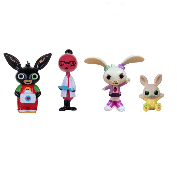 Bing Doctor Molly Coco Charlie 4 Figurines Set Kids 7cm - 9cm