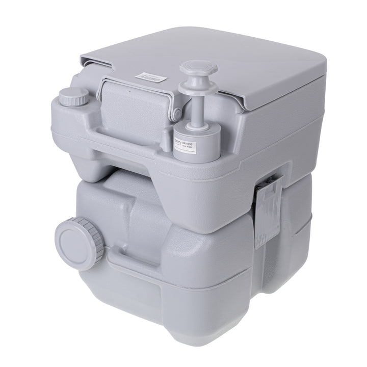 Mobile 20-Liter-Toilette mit 13L Spülwasserbehälter Campingtoilette Toiletteneimer Reisetoilette Toilette Eimertoilette Mobil Camping