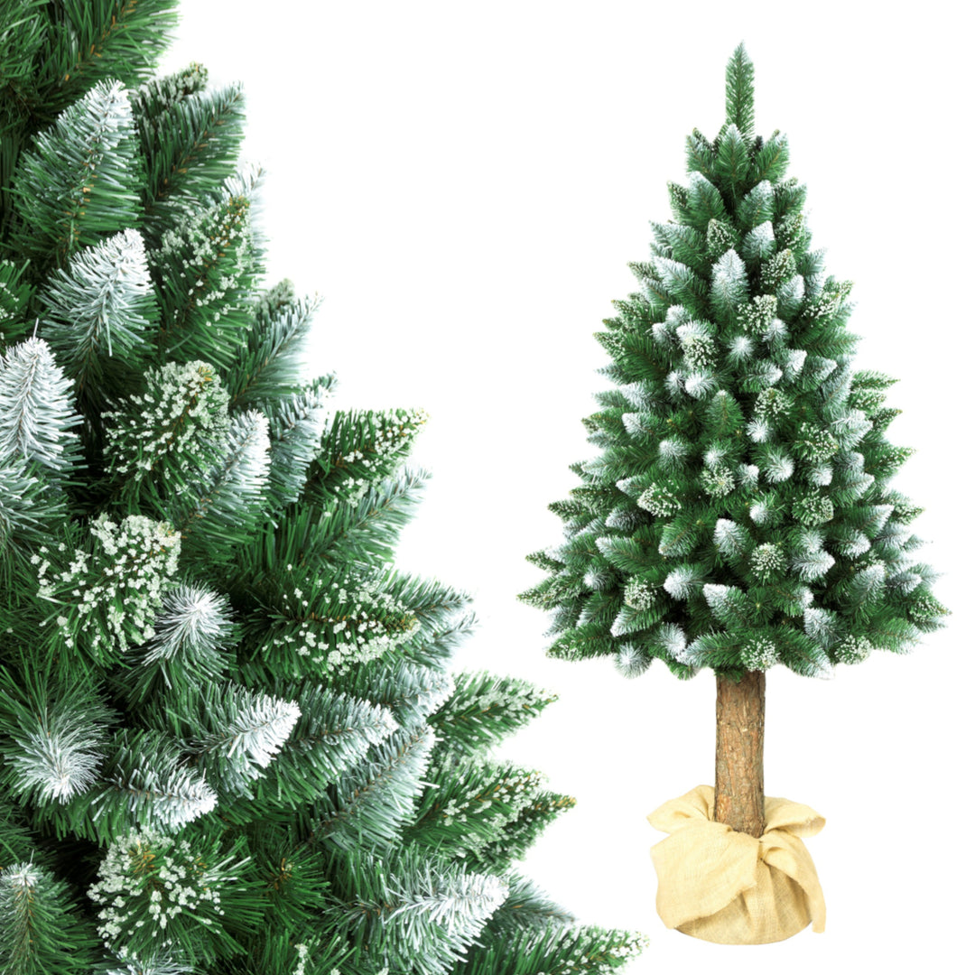 Sapin de Noël artificiel DIAMANT sur tronc 160 cm - haute qualité