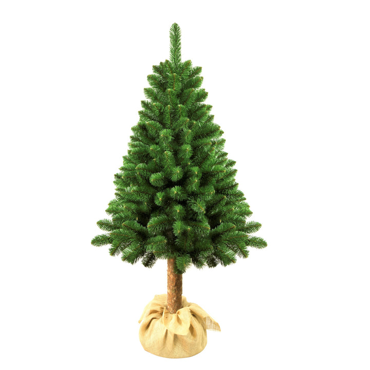 Árbol de Navidad artificial sobre tronco 160 cm - alta calidad