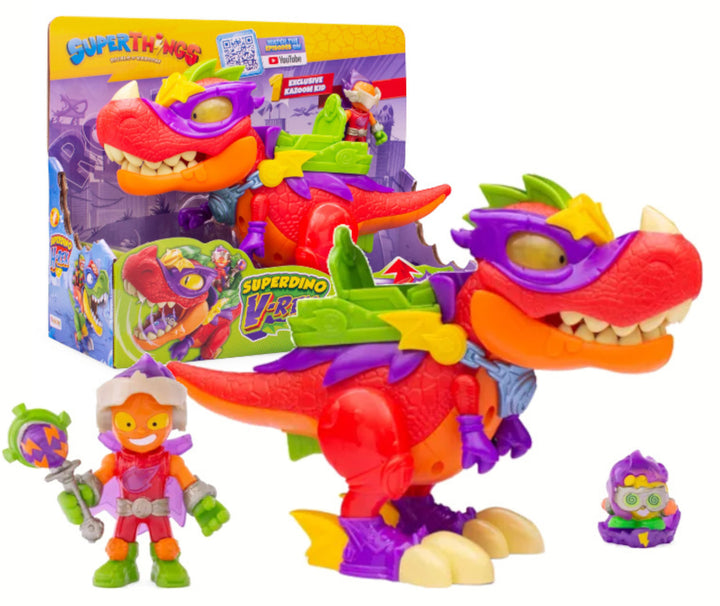 SuperThings Rivals of Kaboom Superdino V-Rex Dinosaurier Lichteffekten Geräuche