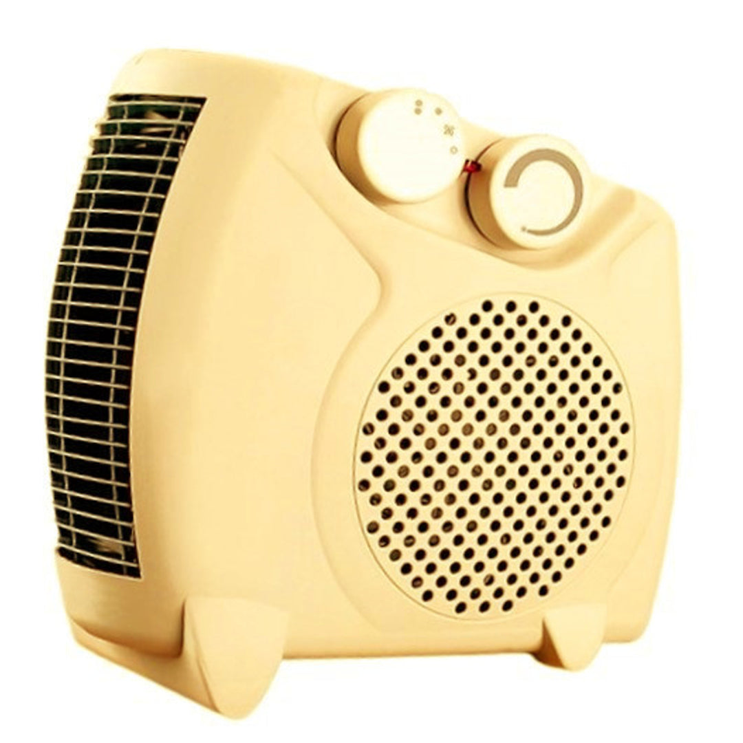 Maestro - Elektrische ventilatorkachel 2000W Drie werkingsmodi Warme en koude ventilator Horizontaal Verticaal - Beige