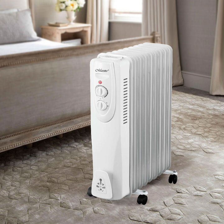 Maestro MR-950 Electric Oil Heater Heater 2000W 9 Ribs 3 Heat settings 800 /1200 /2000 W thermostat