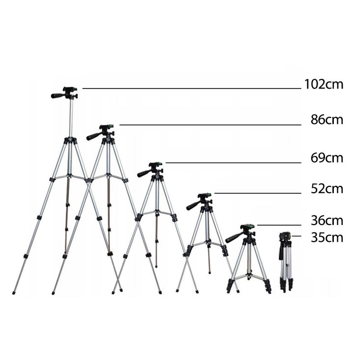 Trépied universel 1/4" Maclean, pour appareils photo, caméscopes, smartphones, lampes annulaires max. 1050mm, max.2kg, MC-164