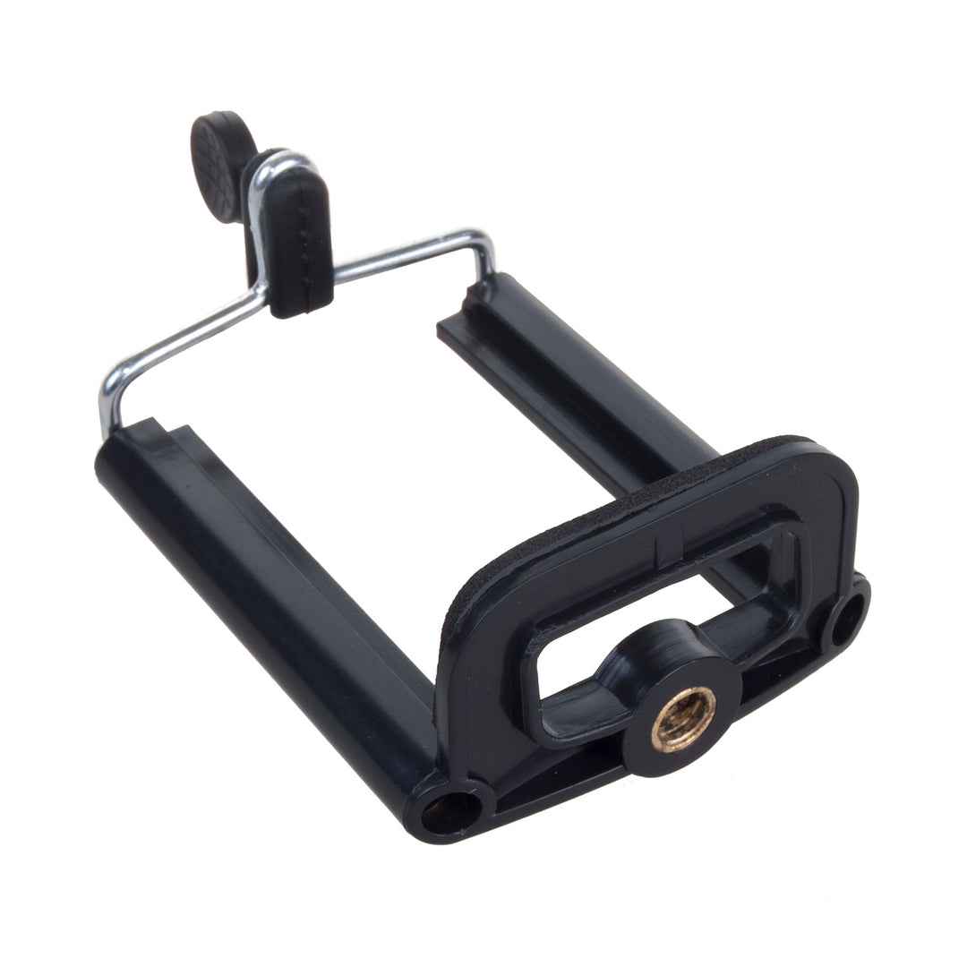 Maclean MC-165 Universelles 1/4"-Stativ mit Telefon Halter, Bluetooth-Fernauslöser und Tragetasche Geeignet für Kameras Camcorder Smartphones Ringlichter Faltbar Verstellbare Höhe max. 102cm