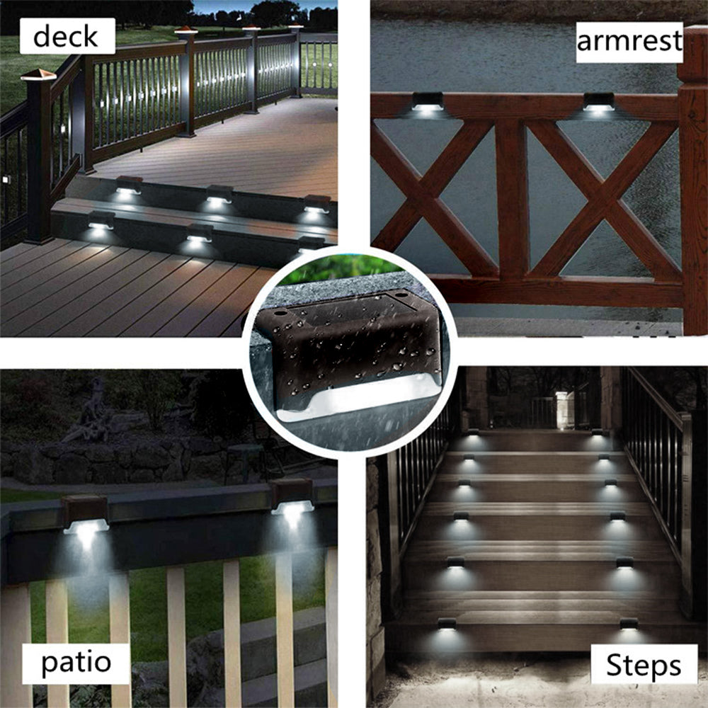 Maclean MCE319 Dusk Sensor Solar LED Patio Stair Light Garden Pathway Light IP44, 4000K, Ni-MH 100 mAh, 80x45x45mm