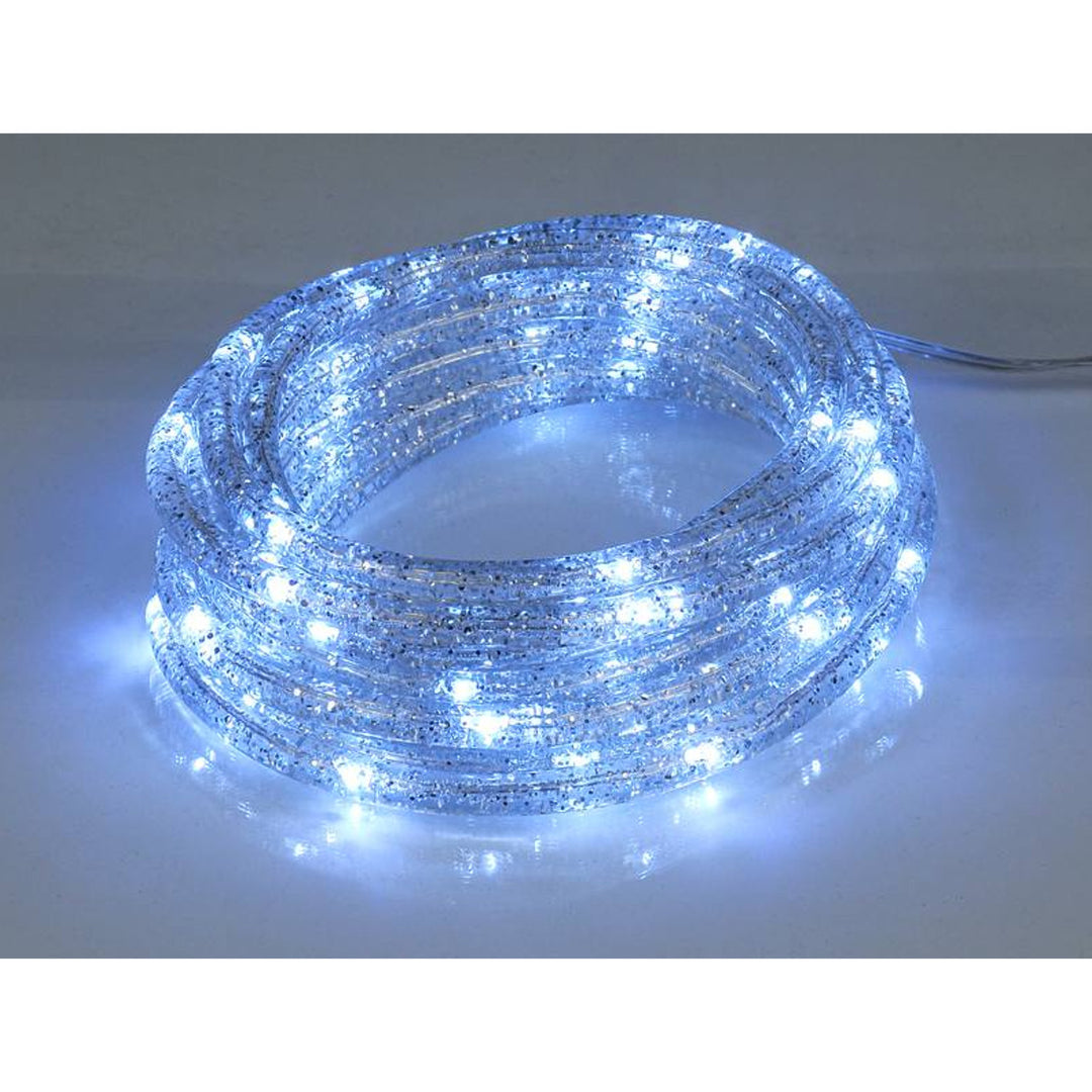 Cordón decorativo ML53SZ 72 LED 3,6m con purpurina plata blanco frío IP44