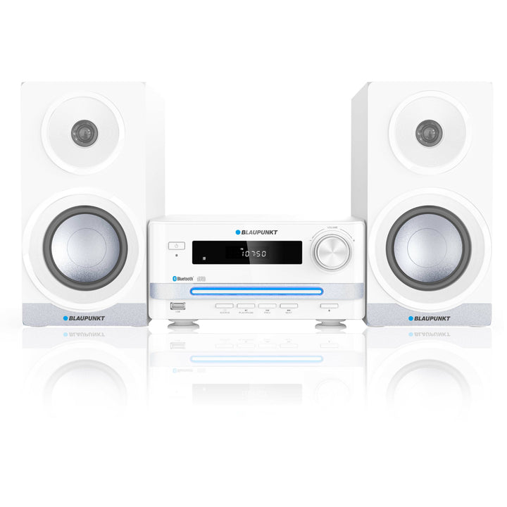 HiFi System Mikrosystem Kompaktanlage mit Bluetooth und CD/USB-Player Radio RMS: 15 W (2 x 7,5 W) LED Display AUX Equalizer Uhr Fernbedienung