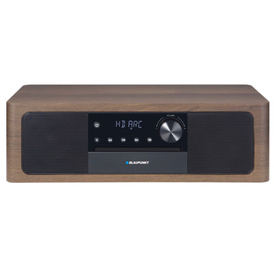 Holz Bluetooth Mikrosystem Speaker HDMI FM Radio CD AUX ARC 50W RMS Remote Control Wooden Cabinet