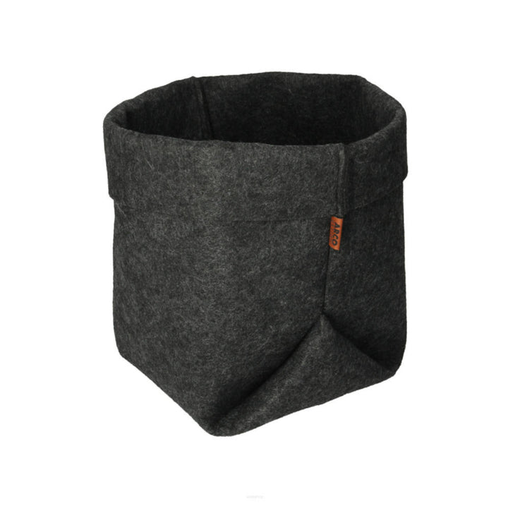 Flower Pot Cover Felt Size XL 25cm Graphite Lightweight