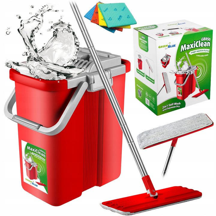 GreenBlue MaxiClean cubo y mopa plana GB850 35 cm