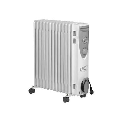 Radiador calentador de aceite eléctrico, 13 aletas, 3 niveles de calefacción, termostato de protección contra sobrecalentamiento de 2500W