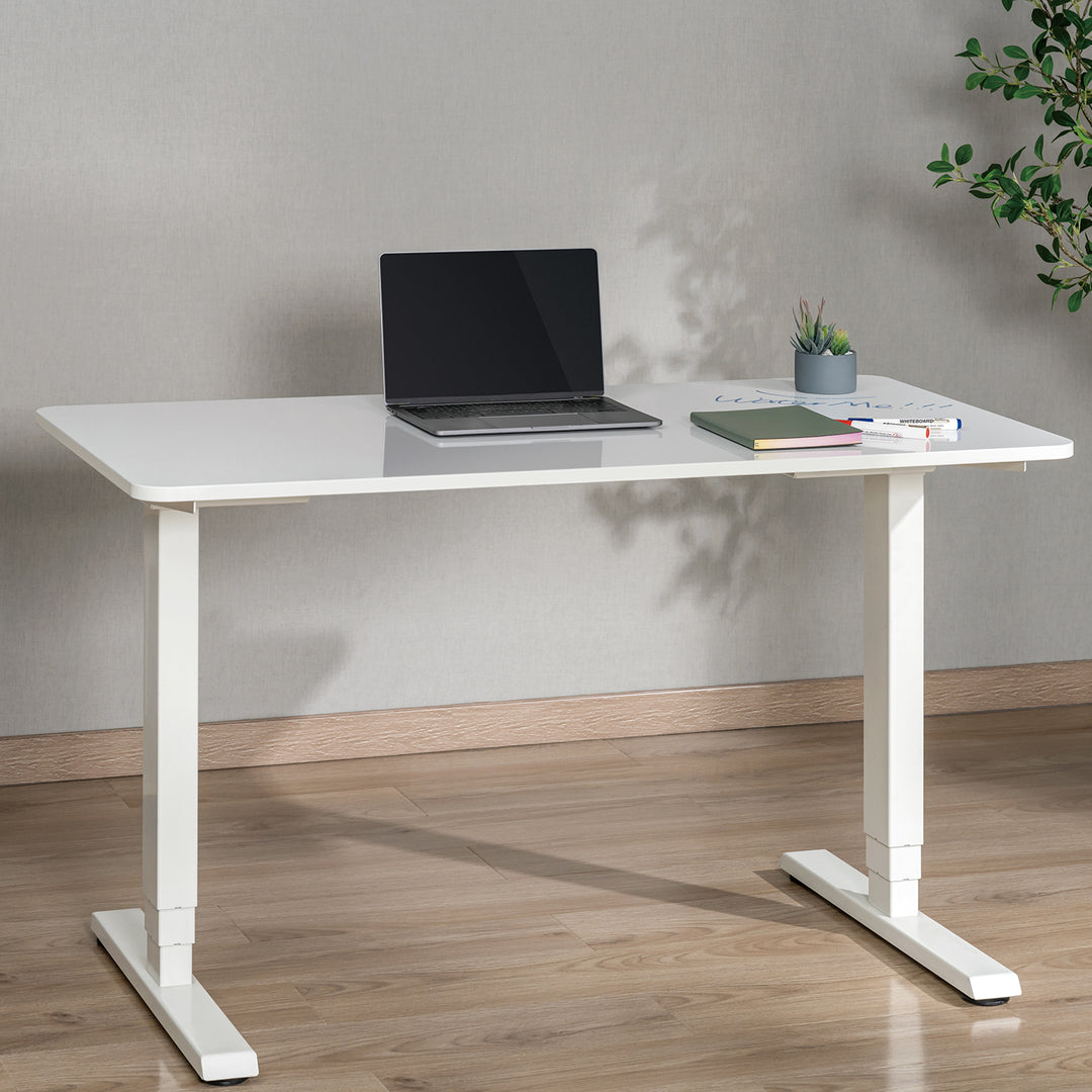 Maclean whiteboard/flipchart desk top, 120x60cm, white, MDF, MC-452