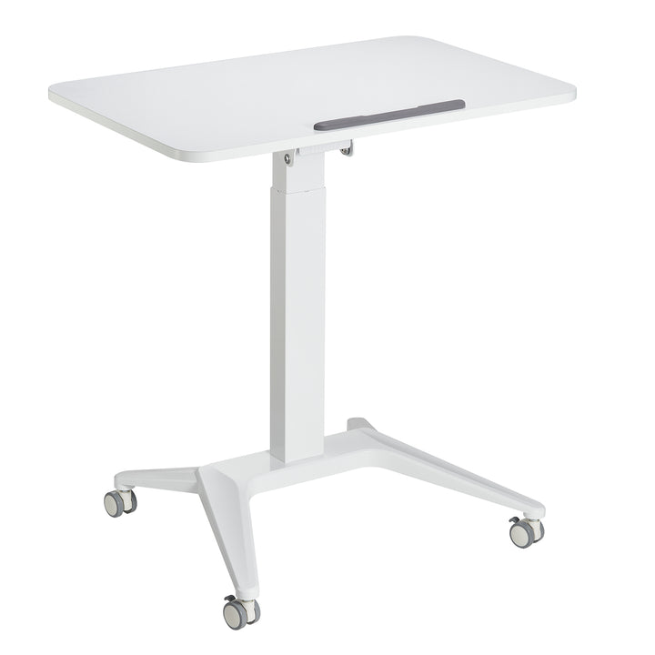 Maclean - Verrijdbaar laptop bureau - hoogteverstelling - 80x52cm, 8kg max, 109cm - MC-453W - Wit