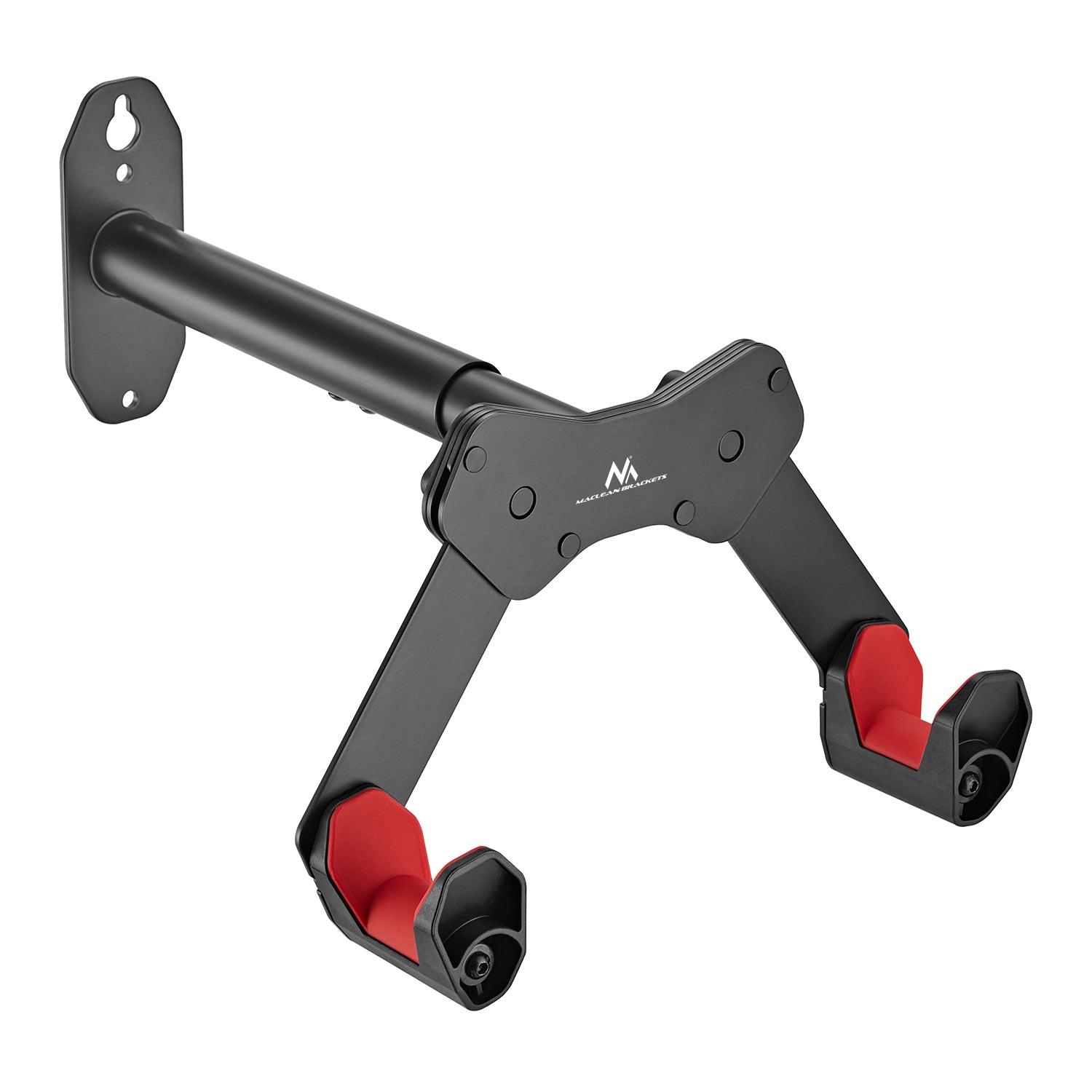 Maclean Av Rack Maclean MC-457 Bicycle Wall Mount Wall Bicycle Rack with 2 Hooks Horiz ...