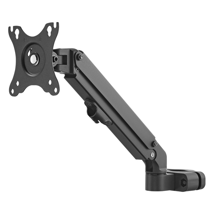 Maclean MC-459 Monitor Holder 17"-27" Pole Mount Arm 28-60mm Full Motion Flat & Curved Screens 7kg VESA 75x75 100x100 Swivel Tilt Rotate Universal Monitor Mount