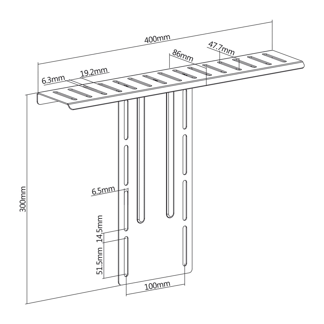 Beugel / plank voor camera / camcorder / verlichting All-In-One NanoRS, YouTube, VESA 100x100, RS464