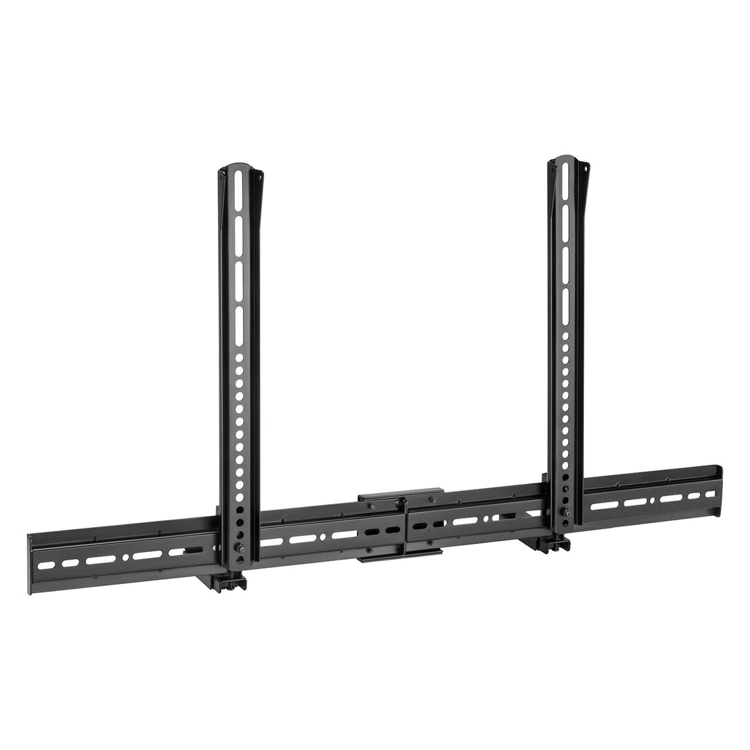 Maclean MC-465 Universal Soundbar Bracket up to 15 kg Speaker Mount for VESA Mounting Under or Over TV or Wall Mounting Adjustable Depth: 86-155 mm