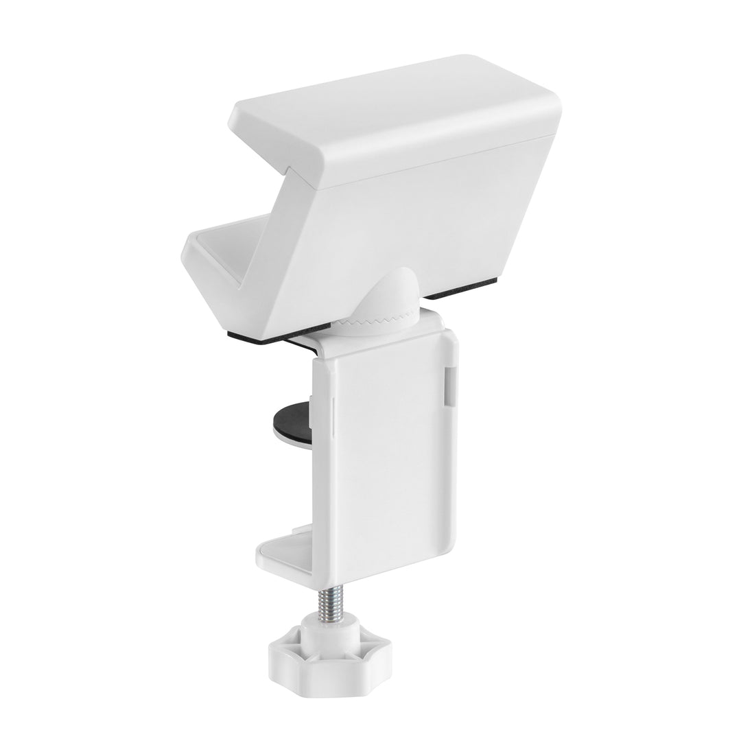 Maclean MC-470W Soporte de Sobremesa para Regleta, Blanco, 40-70 mm