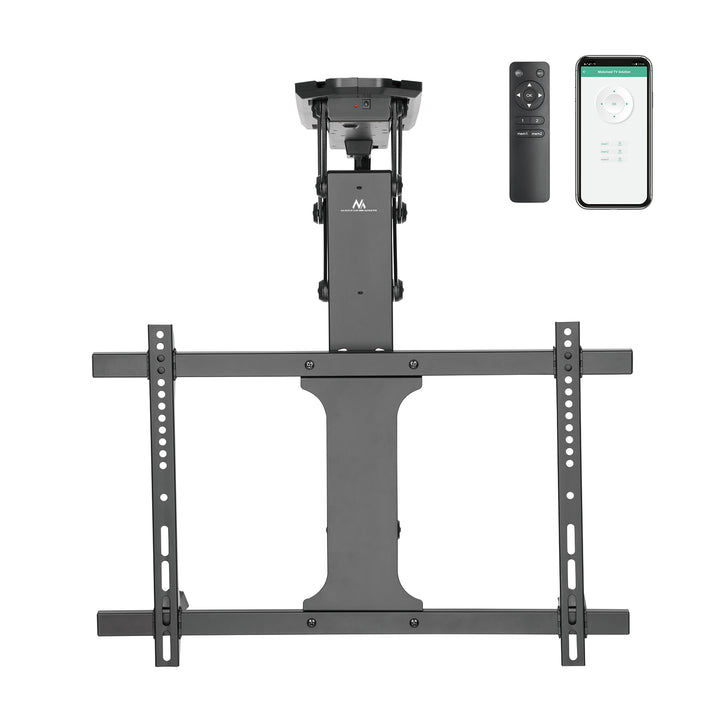 Maclean MC-880T Support électrique pour TV, support TUYA, max VESA 600x400, pour murs inclinés, télécommande, 32"-70", 35kg,