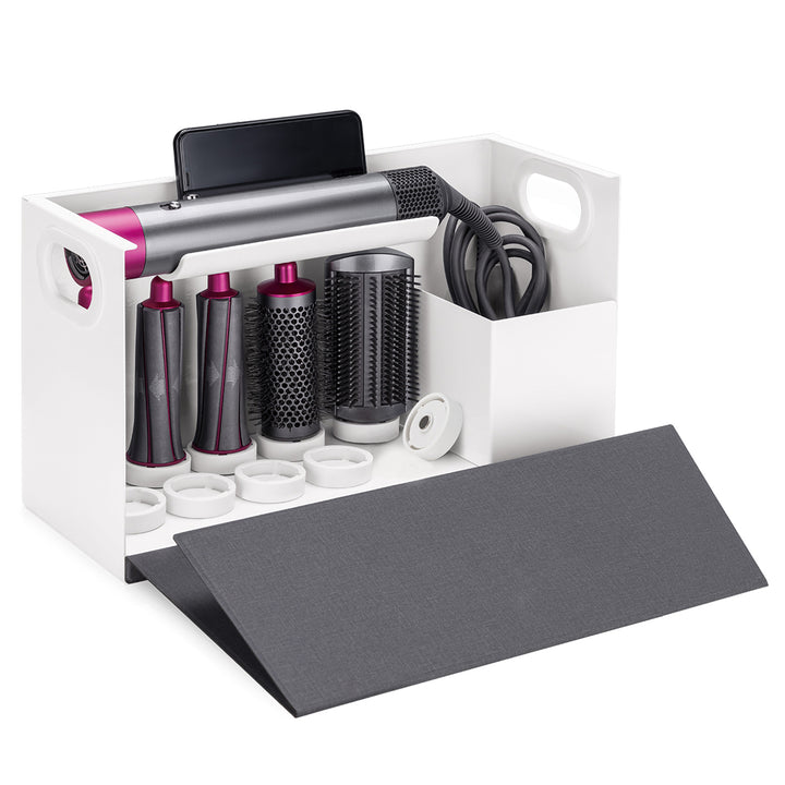 Maclean - Organiser Houder geschikt voor Dyson Airwrap Styler Tote - 367x150x220mm - Wit