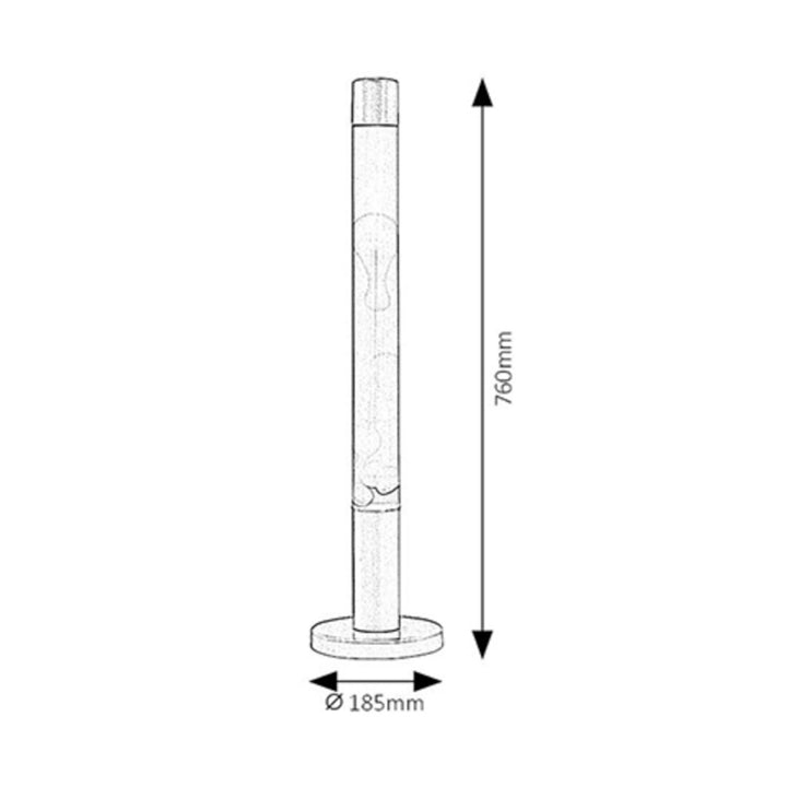 Dovce - Lavalamp E14 40W - Oranje-Paars - Decoratieve lamp