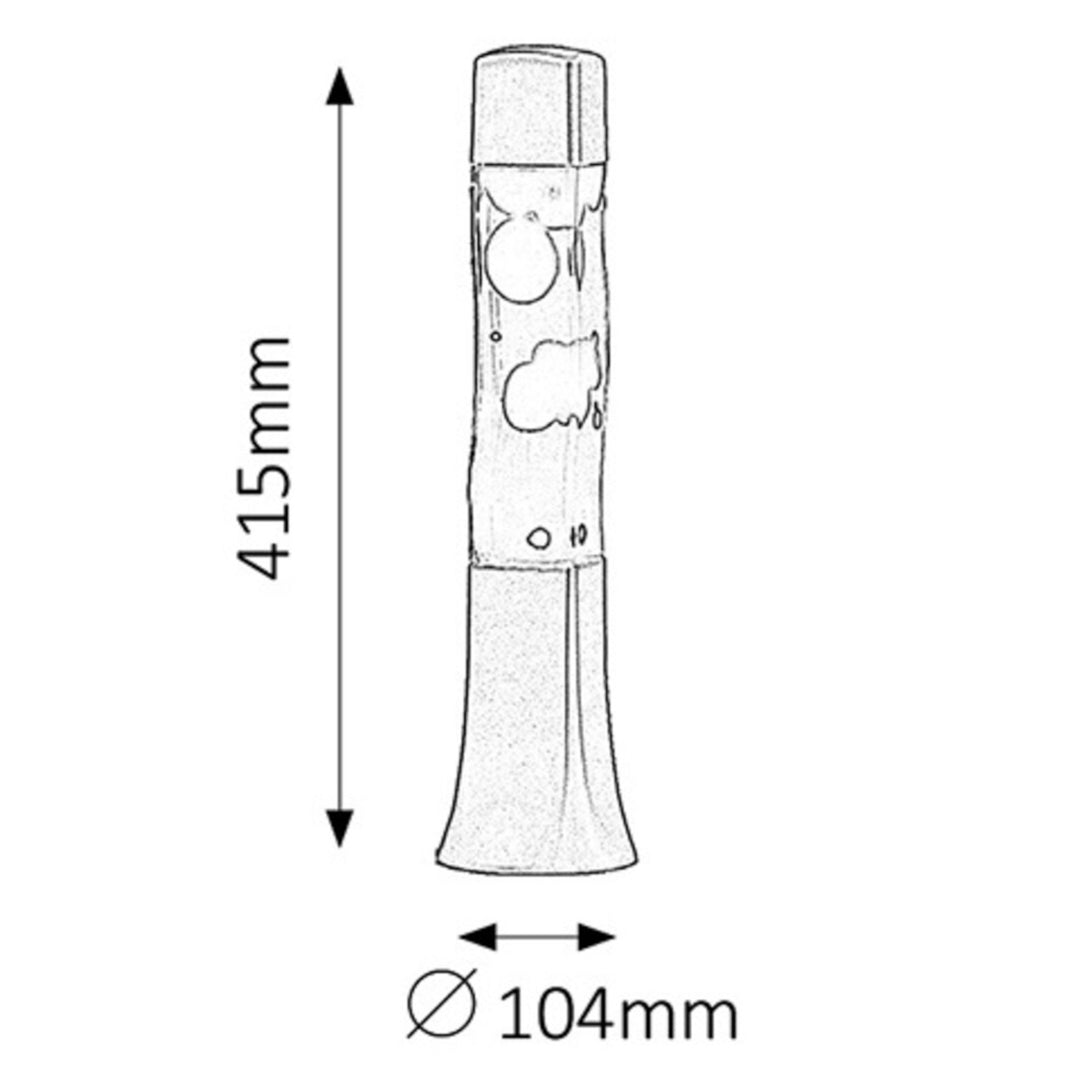 Lampe à lave Marshal E14 25W orange - transparent -