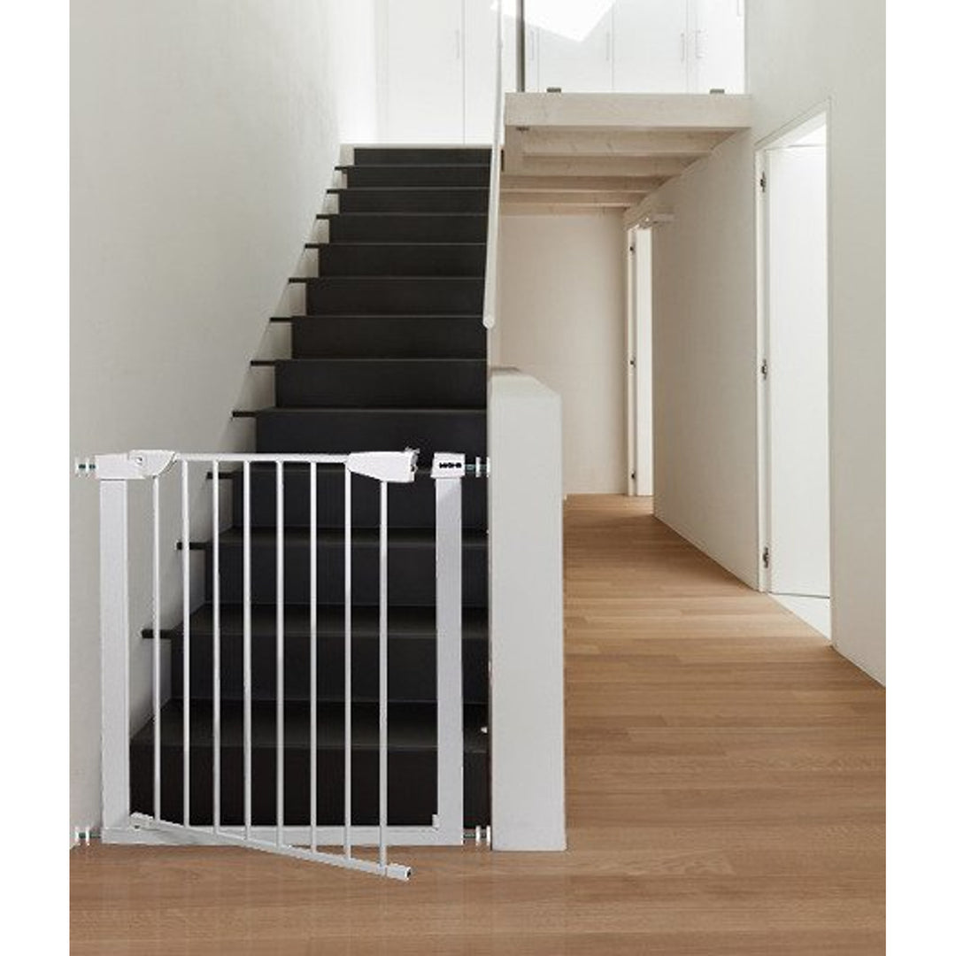 Security Gate Door Stairs Pet Baby Dog Barrier Metal Double Locking System 75cm - 103cm