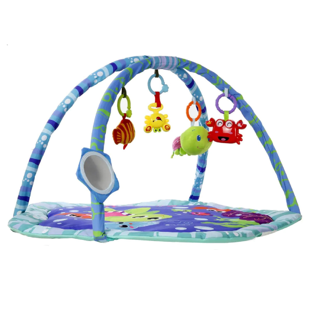 Tapis en peluche éducatif Sofr Safe Baby Kids Toy Turtle Fish Crab Mirror