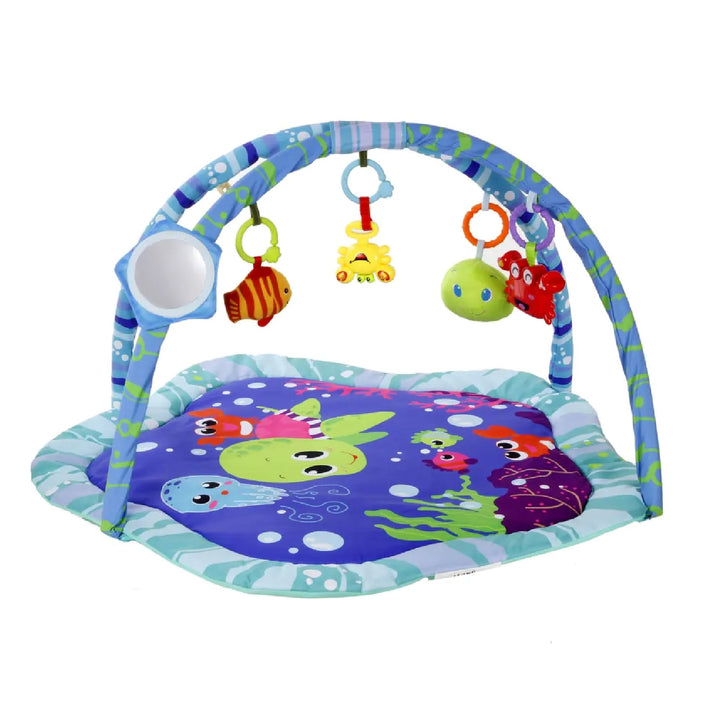 Tapis en peluche éducatif Sofr Safe Baby Kids Toy Turtle Fish Crab Mirror