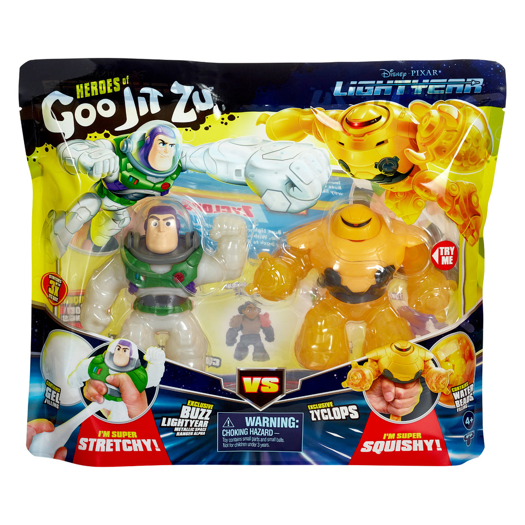 Set de 2 figuras Heroes of Goo Jit Zu LIGHTYEAR - Buzz vs Zyclops