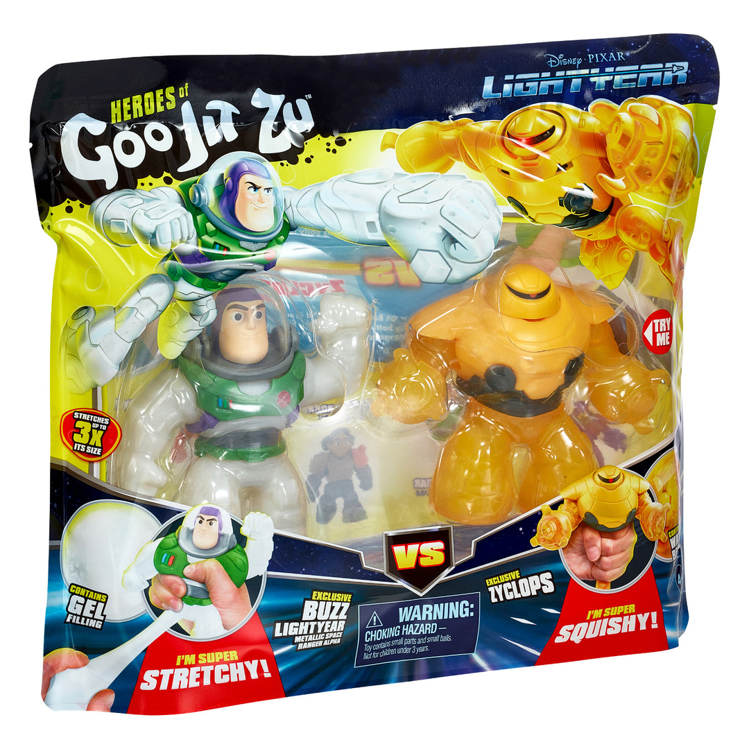 Zestaw 2 figurek Heroes of Goo Jit Zu LIGHTYEAR - Buzz vs Zyclops