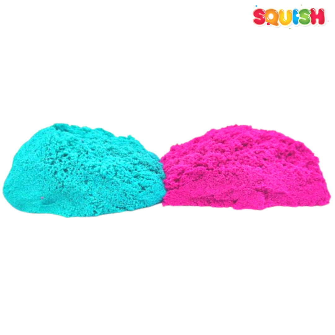 Squish Slime Mermaid Slime Set van 15 stuks + Emmer voor lijmopslag Activator Beads Pailletten Kinetic Sand Dyes