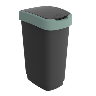 Pattumiera per riciclaggio, pattumiera da 50 litri, con coperchio per la raccolta differenziata, senza BPA, cucina durevole