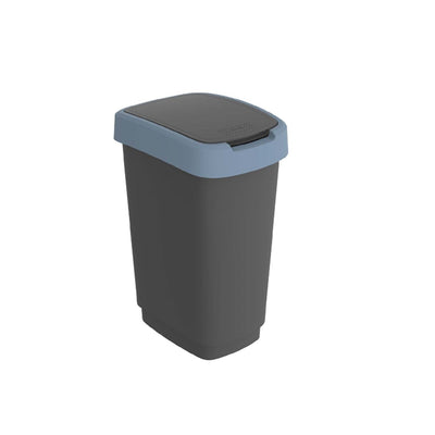 Recycling-Abfallbehälter, 50 l, Mülleimer, Sortierdeckel, BPA-frei, langlebig, Küche
